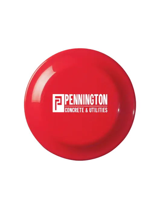 Fun Red Flying Disc w/Pennington Logo