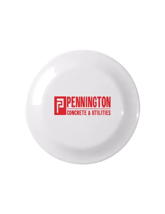Fun White Flying Disc w/Pennington Logo