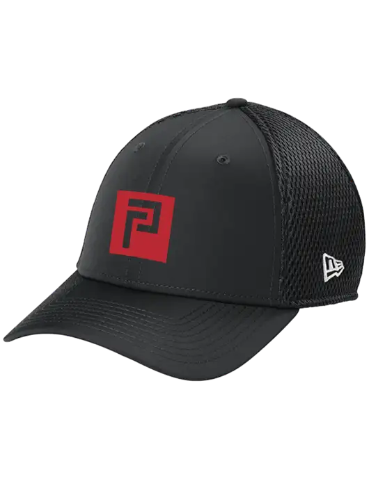 New Era 39THIRTY Performance Stretch Charcoal Grey Mesh Cap w/Pennington Icon Logo, Pennington Logo