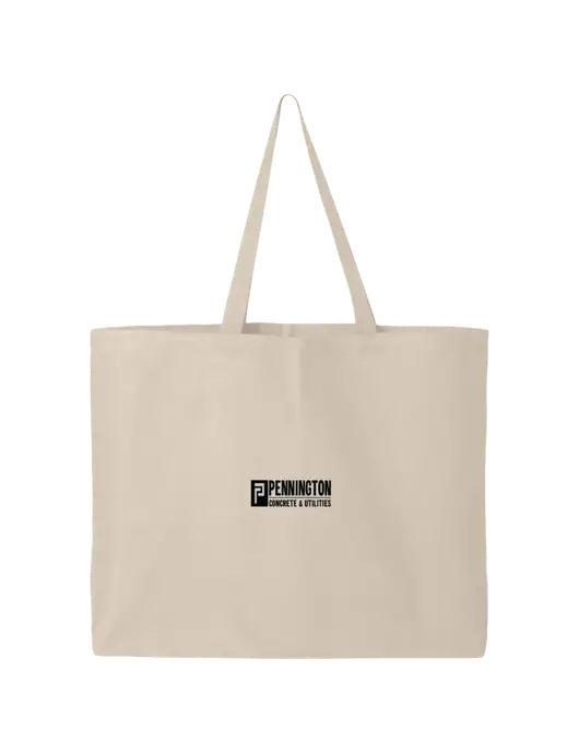 Sturdy Canvas Tan Tote w/Pennington Logo