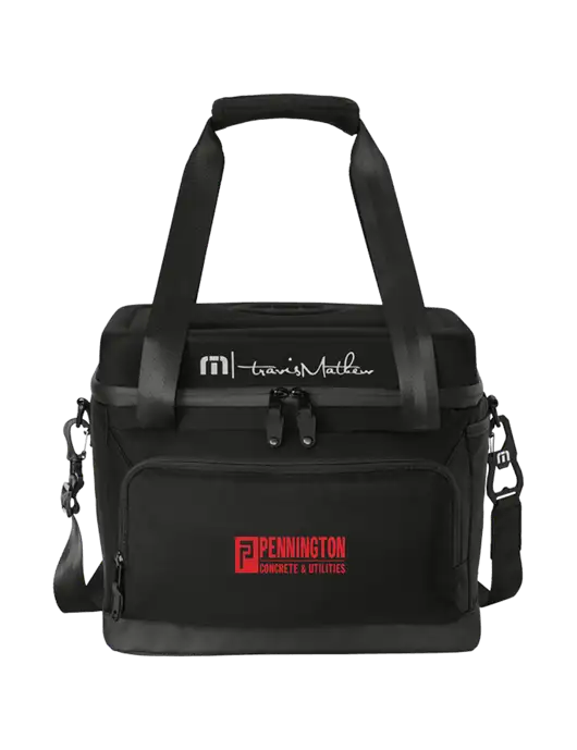 TravisMathew Black Cruise 24-Can Cooler w/Pennington Logo