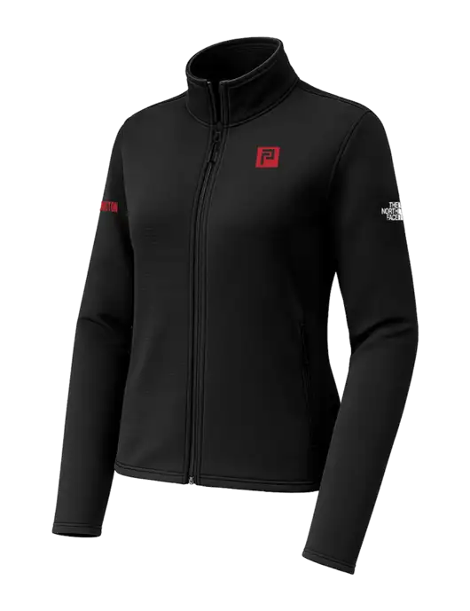 The North Face Womens Aim Full-Zip Black Fleece Jacket w/Pennington Icon Logo, Pennington Logo