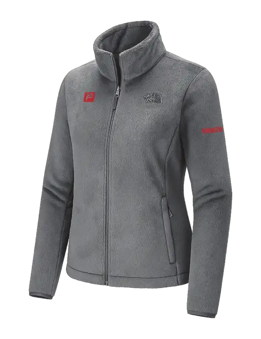 The North Face Womens Dark Medium Grey Osito Fleece Jacket
 w/Pennington Icon Logo, Pennington Logo