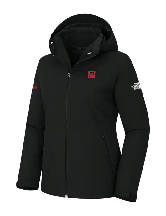 The North Face Womens Castle Valley Triclimate 3-in-1 Black Jacket w/Pennington Icon Logo, Pennington Logo, Pennington Icon Logo