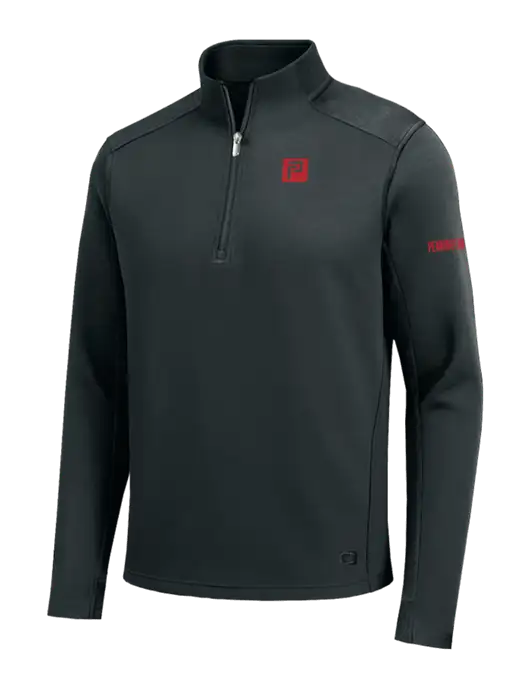 OGIO Transcend Very Dark Grey 1/4-Zip w/Pennington Icon Logo, Pennington Logo