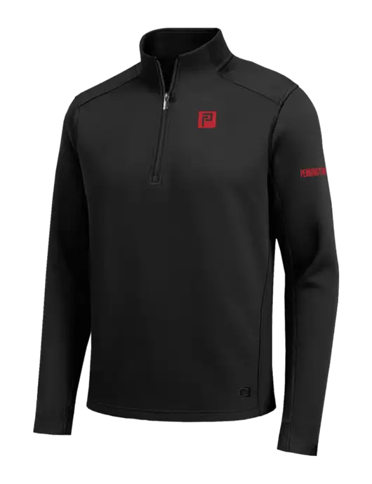 OGIO Transcend Black 1/4-Zip w/Pennington Icon Logo, Pennington Logo