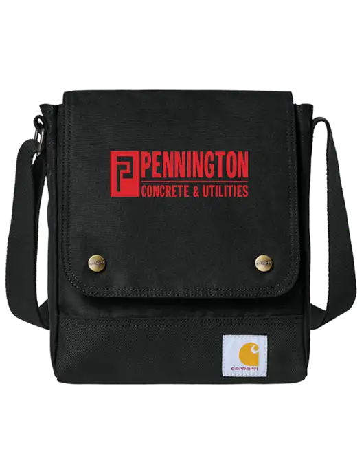 Carhartt Black Crossbody Snap Bag w/Pennington Logo