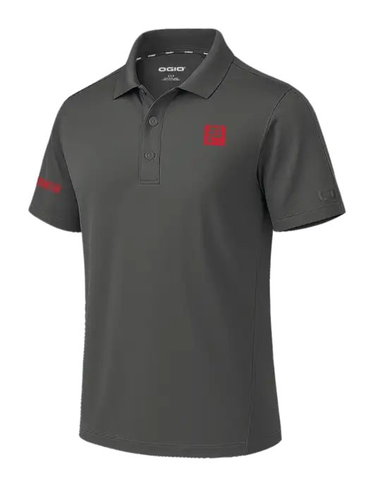 OGIO Envision Dark Medium Grey Polo w/Pennington Icon Logo, Pennington Logo