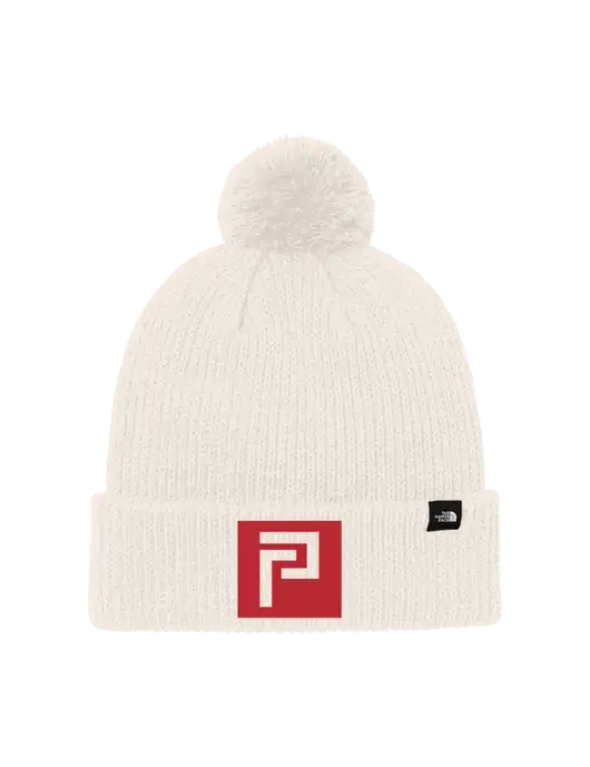 The North Face Ivory Pom Beanie w/Pennington Icon Logo