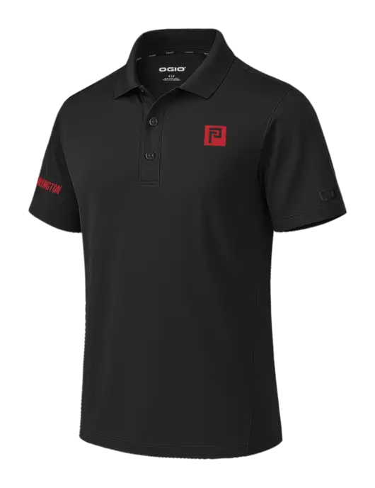 OGIO Envision Black Polo w/Pennington Icon Logo, Pennington Logo
