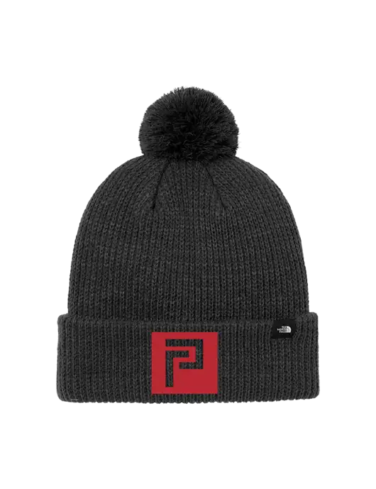 The North Face Black Heather Pom Beanie w/Pennington Icon Logo