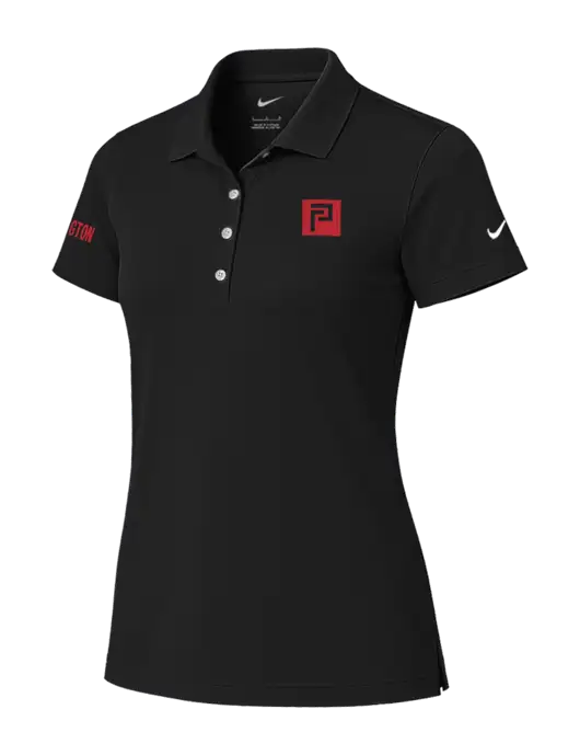 Nike Womens Black Tech Basic Dri-FIT Polo
 w/Pennington Icon Logo, Pennington Logo