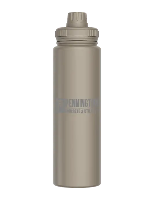 Liquid Life Grey Sport Bottle w/Pennington Logo