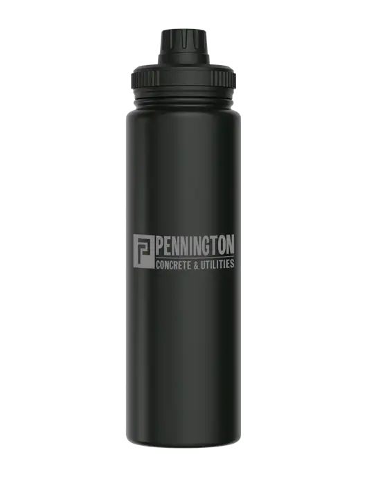Liquid Life Black Sport Bottle w/Pennington Logo