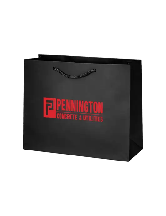 Gift Bag Black Matte 9 x 7 w/Pennington Logo