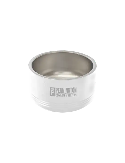 Polar Camel 18 oz. Small White Pet Bowl w/Pennington Logo