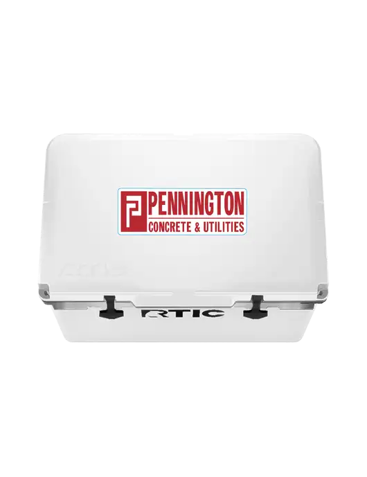 RTIC 52 Quart Ultra-Light White Hard Cooler w/Pennington Logo