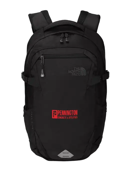 North Face Fall Line Black Heather Backpack w/Pennington Logo