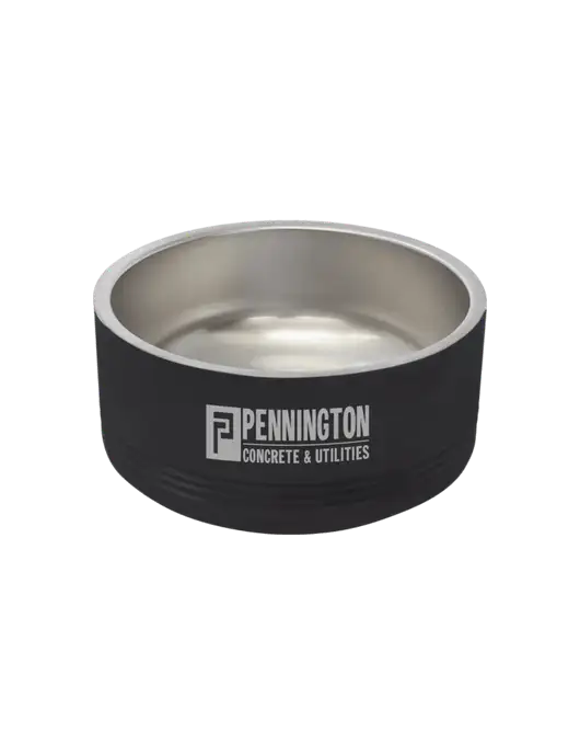 Polar Camel 32 oz. Medium Black Pet Bowl w/Pennington Logo