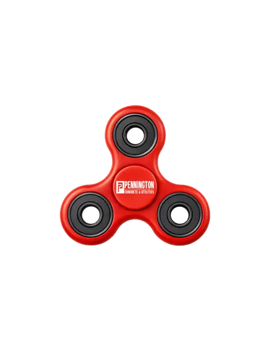 Red Fidget Spinner w/Pennington Logo