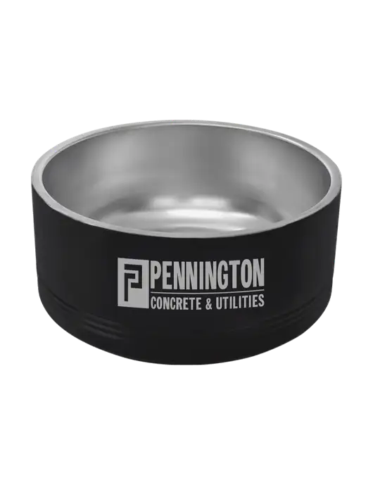 Polar Camel 64 oz. Large Black Pet Bowl w/Pennington Logo