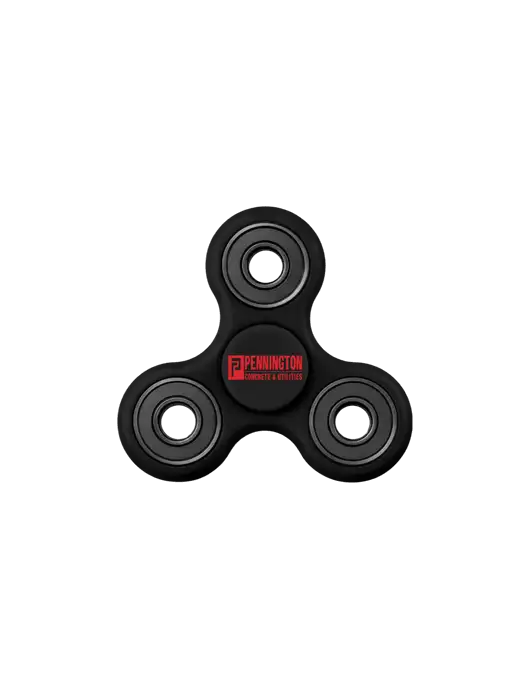 Black Fidget Spinner w/Pennington Logo