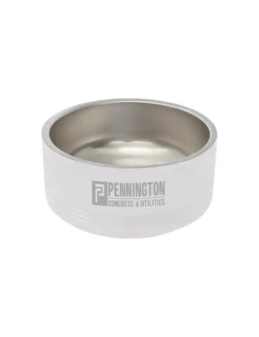 Polar Camel 32 oz. Medium White Pet Bowl w/Pennington Logo