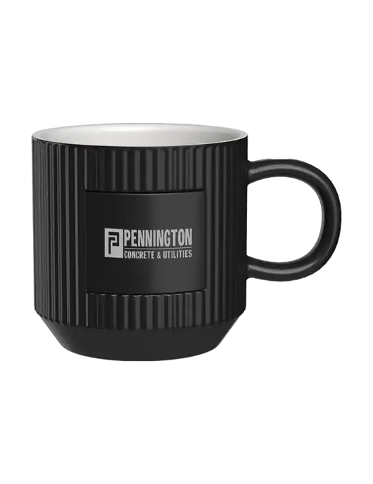 Daystarter 10 oz Black Mug w/Pennington Logo