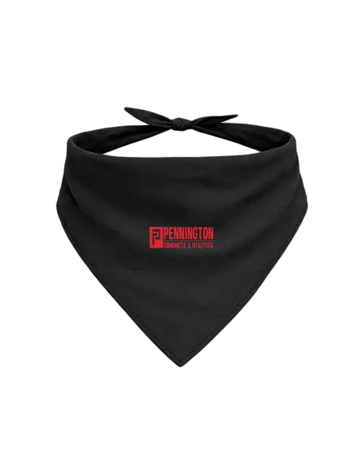 Black Pet Bandana Small w/Pennington Logo