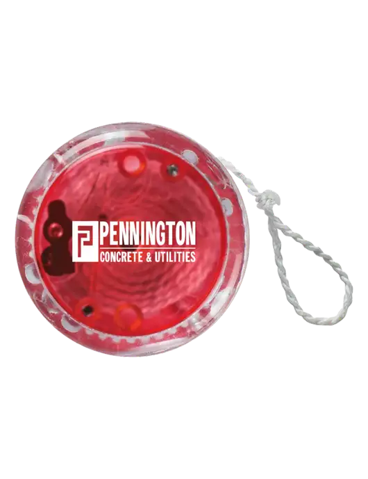 Red Light Up Yo-Yo w/Pennington Logo
