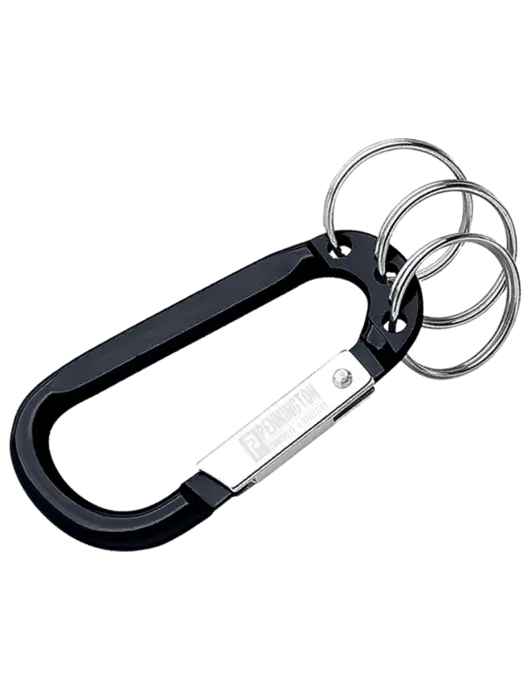 Black 3 Ring Carabiner Clip w/Pennington Logo
